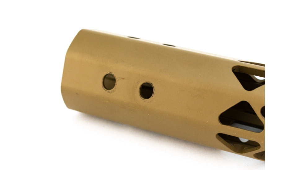 Guntec USA Air Lite M-Lok Free Floating Handguard w/Monolithic Top Rail, .308 Cal, 15in, Flat Dark Earth, GT-15MLK-AL-308-FDE