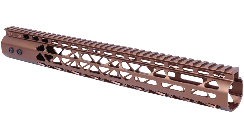 Guntec USA Air Lite M-LOK System Free Floating Handguard With Monolithic Top Rail