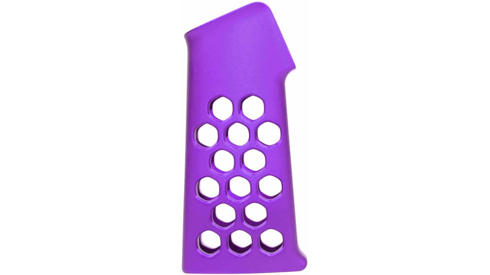 Guntec USA Air Lite Series Skeletonized Aluminum Pistol Grip, Anodized Purple, AIRLITE-PG-PURPLE