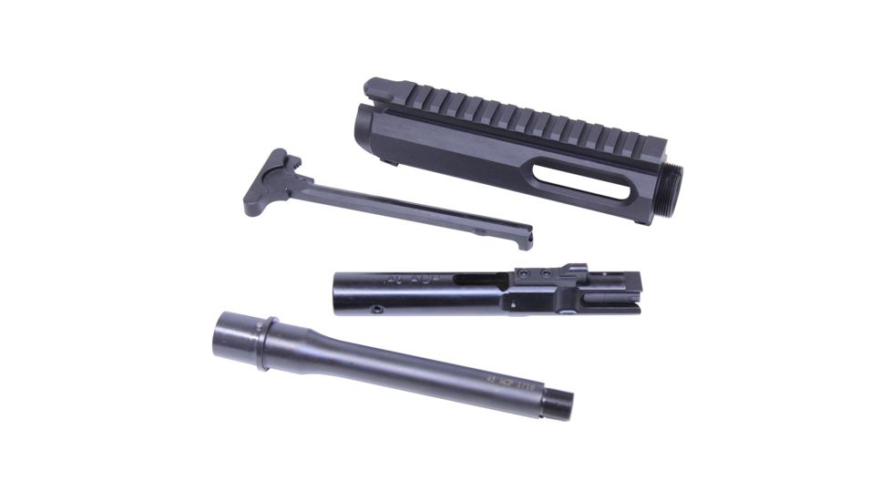 Guntec USA AR-15 .45 ACP Cal Complete Upper Receiver Combo Kit w/7.5in Barrel, Black, GT-UPPER-45-KIT-2