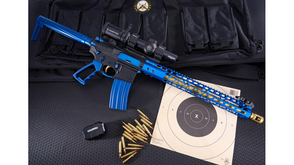 Guntec USA AR-15 5.56mm 30 Round Rifle Magazine w/Anti-Tilt Follower, Anodized Blue, MAG30-BLUE-30RD