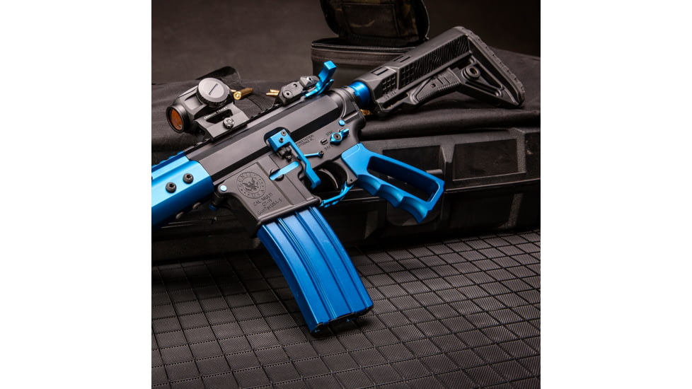 Guntec USA AR-15 5.56mm 30 Round Rifle Magazine w/Anti-Tilt Follower, Anodized Blue, MAG30-BLUE-30RD
