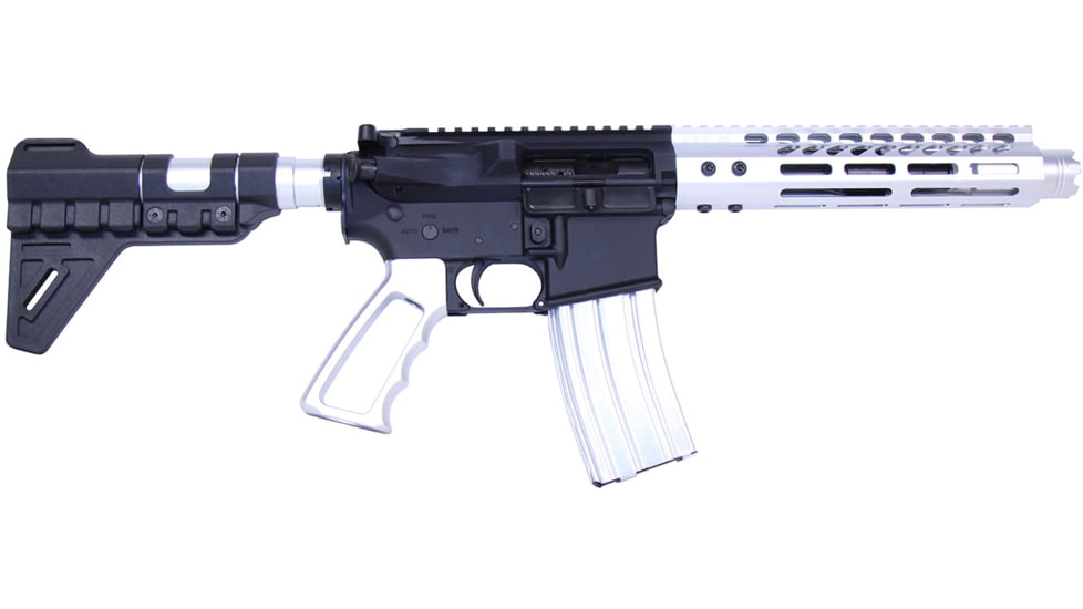 Guntec USA AR-15 5.56mm 30 Round Rifle Magazine w/Anti-Tilt Follower, Anodized Clear, MAG30-CLEAR-30RD