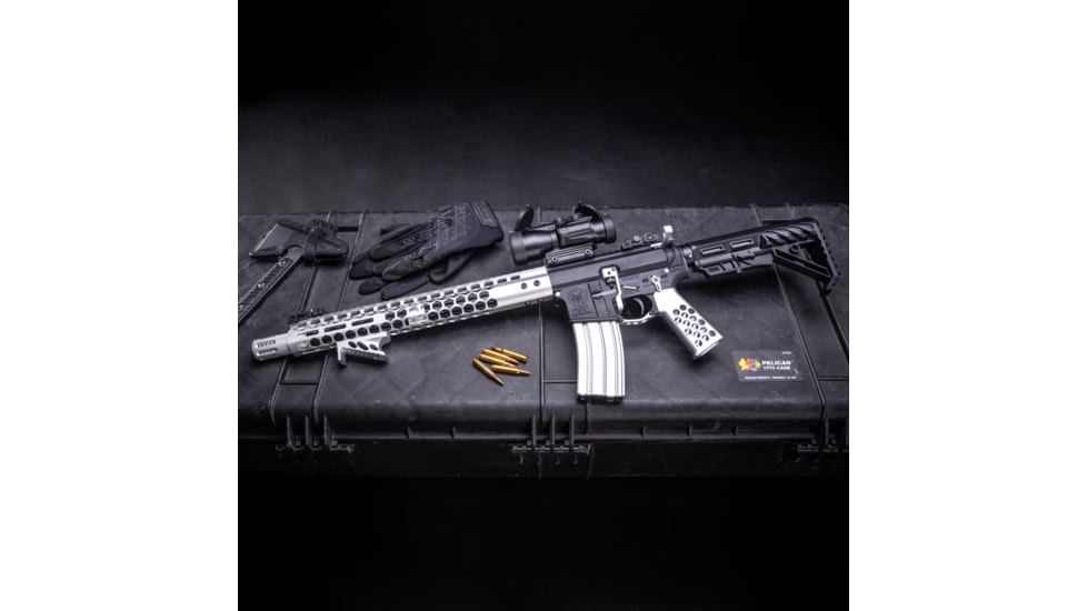 Guntec USA AR-15 5.56mm 30 Round Rifle Magazine w/Anti-Tilt Follower, Anodized Clear, MAG30-CLEAR-30RD