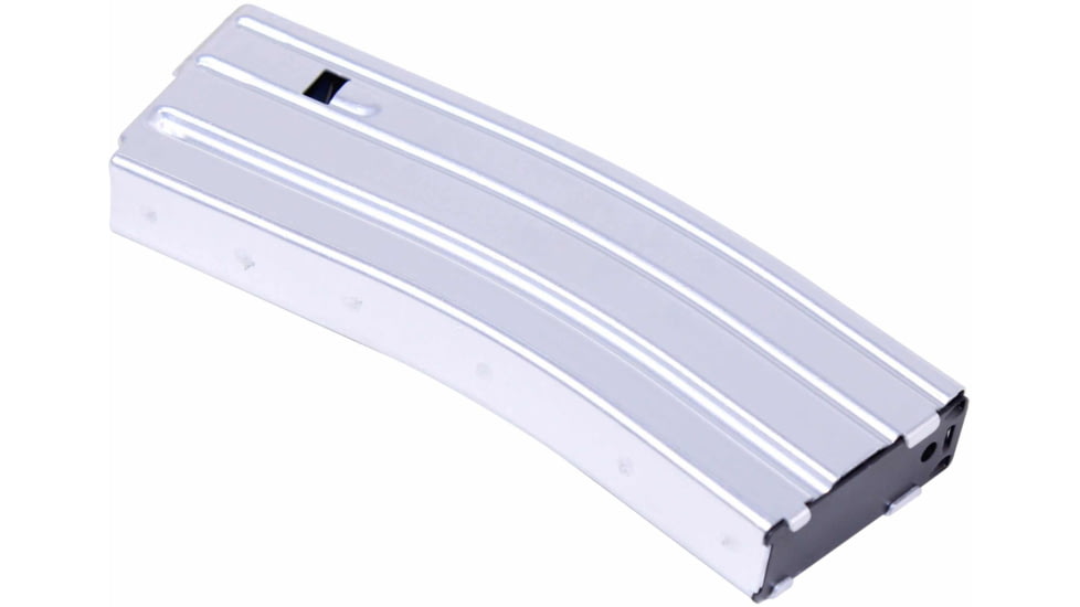 Guntec USA AR-15 5.56mm 30 Round Rifle Magazine w/Anti-Tilt Follower, Anodized Clear, MAG30-CLEAR-30RD