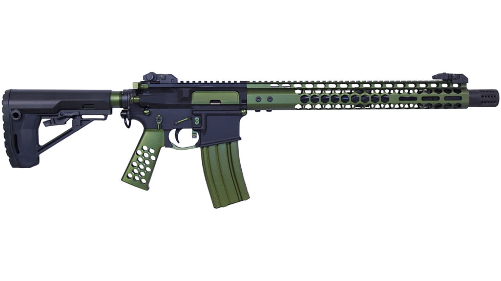 Guntec USA AR-15 5.56mm 30 Round Rifle Magazine w/Anti-Tilt Follower, Anodized Green, MAG30-GREEN-30RD