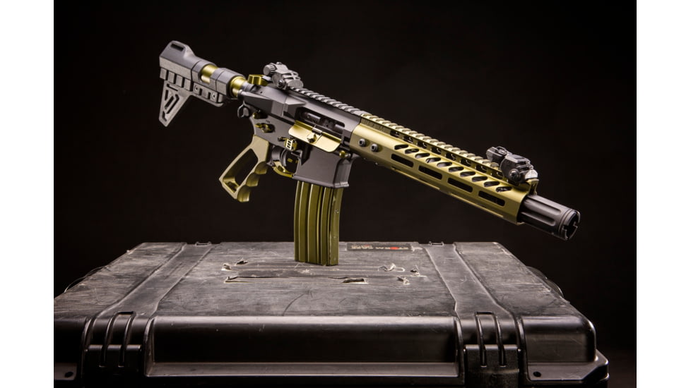Guntec USA AR-15 5.56mm 30 Round Rifle Magazine w/Anti-Tilt Follower, Anodized Green, MAG30-GREEN-30RD
