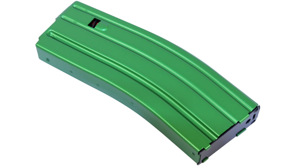 Guntec USA AR-15 5.56mm 30 Round Rifle Magazine w/Anti-Tilt Follower, Anodized Irish Green, MAG30-IG-30RD