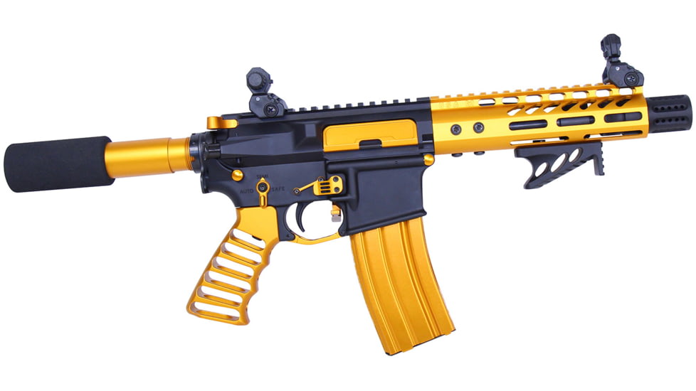 Guntec USA AR-15 5.56mm 30 Round Rifle Magazine w/Anti-Tilt Follower, Anodized Orange, MAG30-ORANGE-30RD