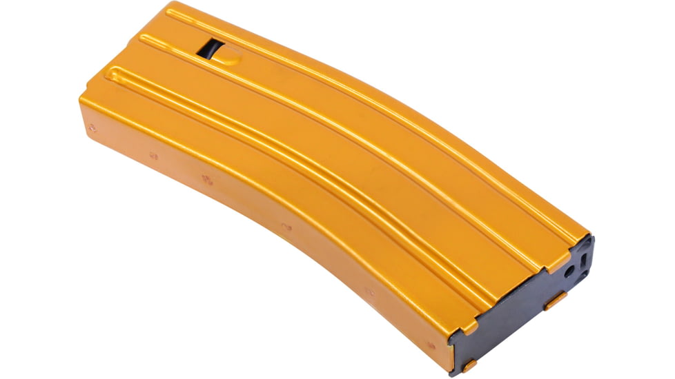 Guntec USA AR-15 5.56mm 30 Round Rifle Magazine w/Anti-Tilt Follower, Anodized Orange, MAG30-ORANGE-30RD