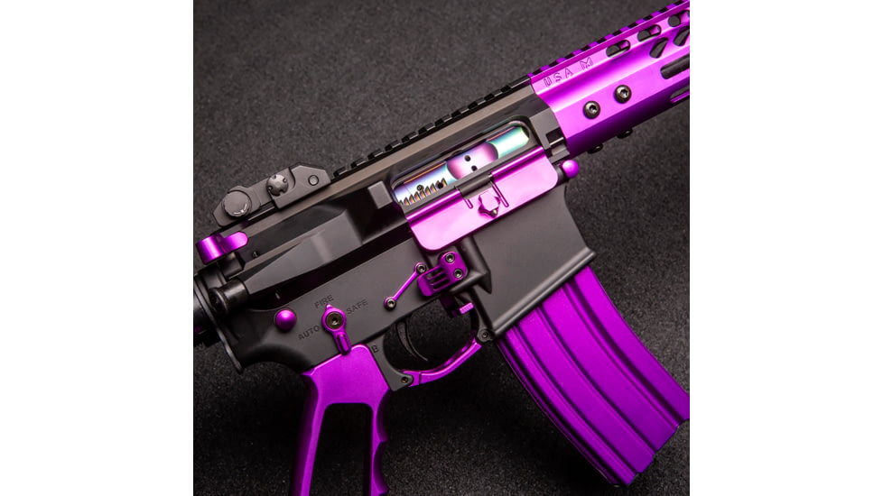 Guntec USA AR-15 5.56mm 30 Round Rifle Magazine w/Anti-Tilt Follower, Anodized Purple, MAG30-PURPLE-30RD