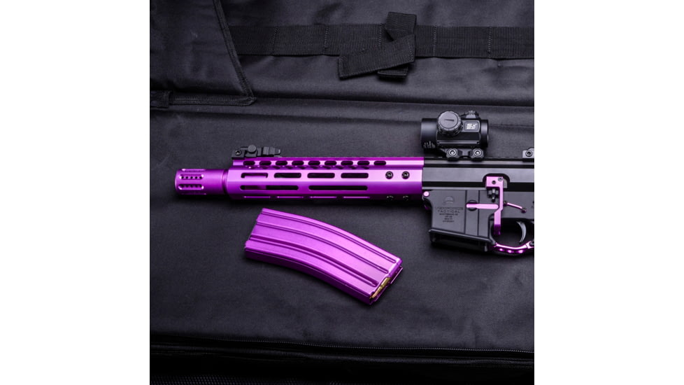Guntec USA AR-15 5.56mm 30 Round Rifle Magazine w/Anti-Tilt Follower, Anodized Purple, MAG30-PURPLE-30RD