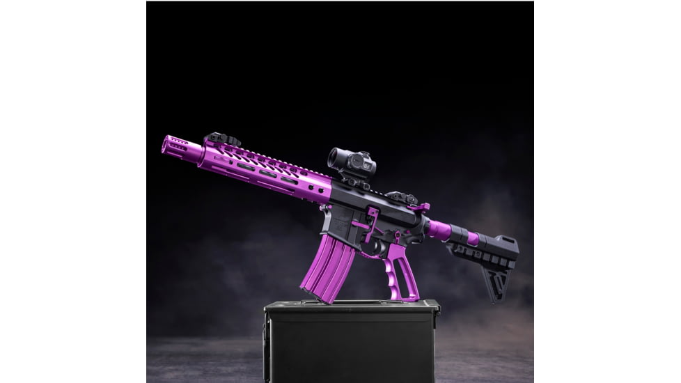 Guntec USA AR-15 5.56mm 30 Round Rifle Magazine w/Anti-Tilt Follower, Anodized Purple, MAG30-PURPLE-30RD
