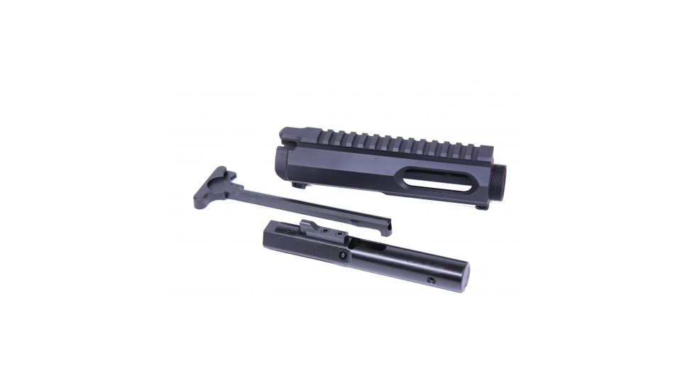 GUNTEC USA Ar-15 9mm Cal Complete Upper Receiver Combo Kit, Black GT-UPPER-9-KIT