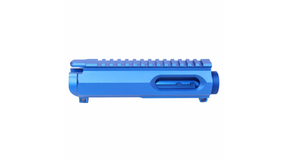 Guntec USA AR-15 9mm Dedicated Stripped Billet Upper Receiver, Blue, GT-UPPER-9-BLUE