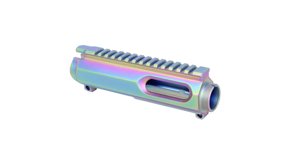 Guntec USA AR-15 9mm Dedicated Stripped Billet Upper Receiver, Rainbow, GT-UPPER-9-RPVD