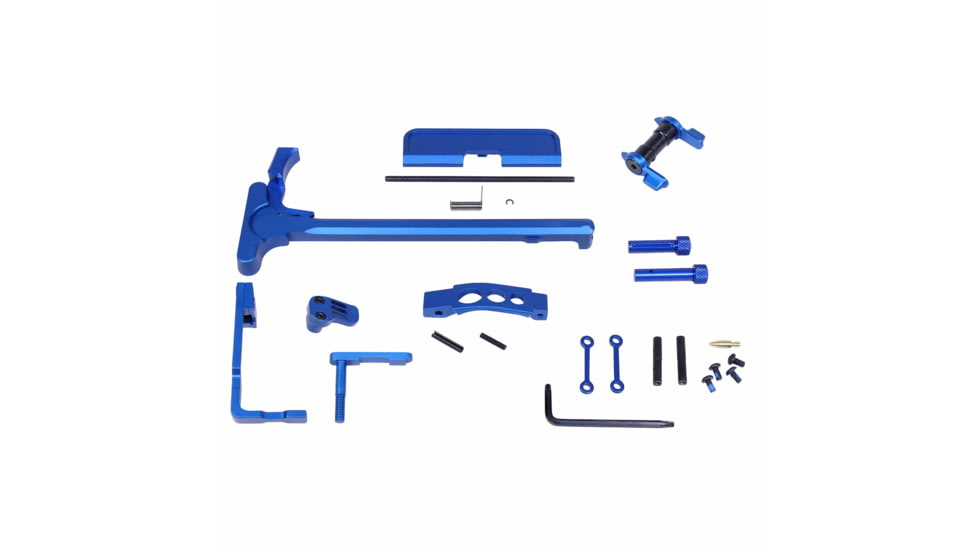 Guntec USA AR-15 Accent Kit, Anodized Blue, ACC-KIT-BLUE
