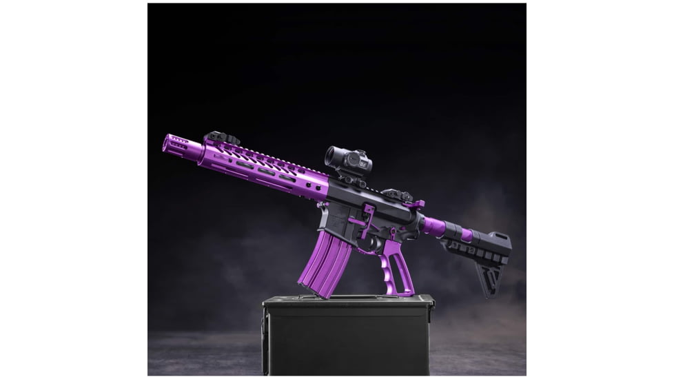 Guntec USA AR-15 Accent Kit, Anodized Purple, ACC-KIT-PURPLE