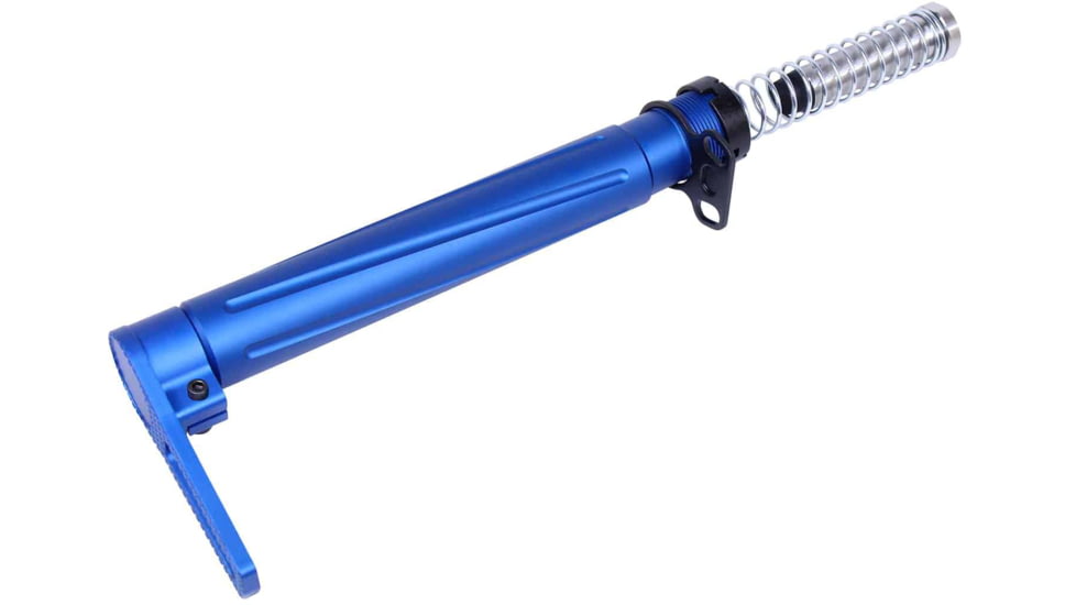 Guntec USA AR-15 Air Lite Series Minimalist Stock, Anodized Blue, AIRLITE-STK-BLUE
