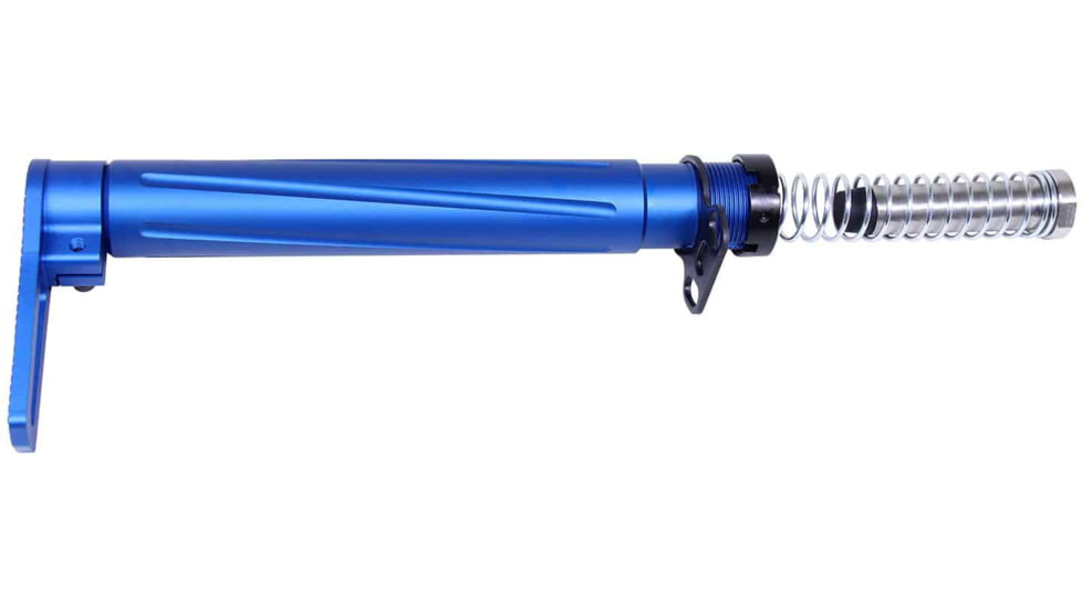Guntec USA AR-15 Air Lite Series Minimalist Stock, Anodized Blue, AIRLITE-STK-BLUE