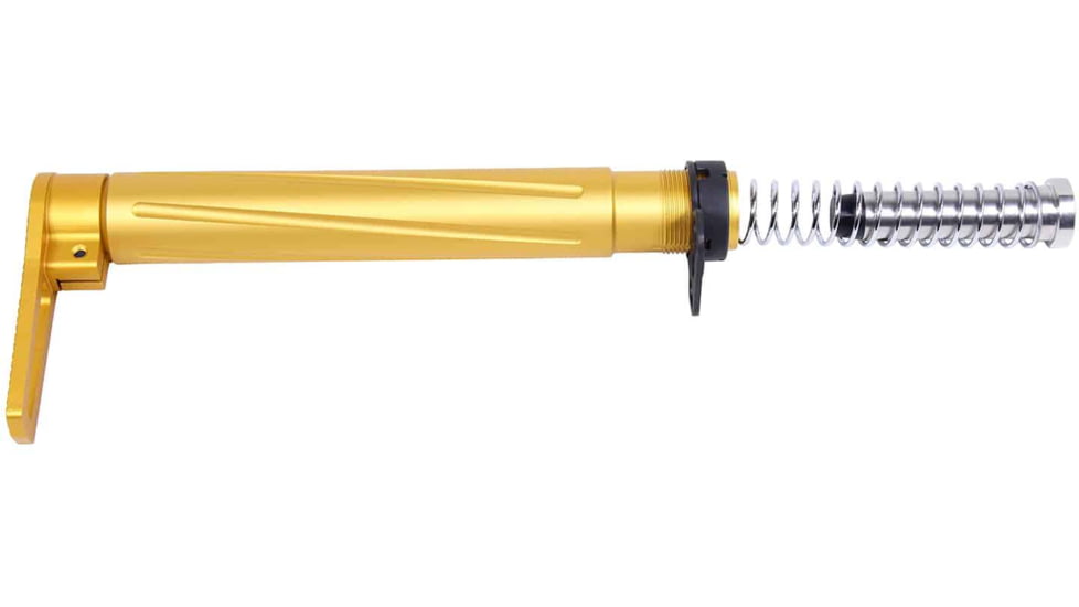 Guntec USA AR-15 Air Lite Series Minimalist Stock, Anodized Gold, AIRLITE-STK-GOLD