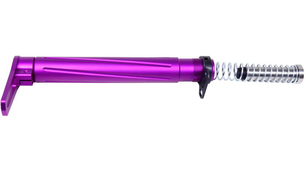 Guntec USA AR-15 Air Lite Series Minimalist Stock, Anodized Purple, AIRLITE-STK-PURPLE