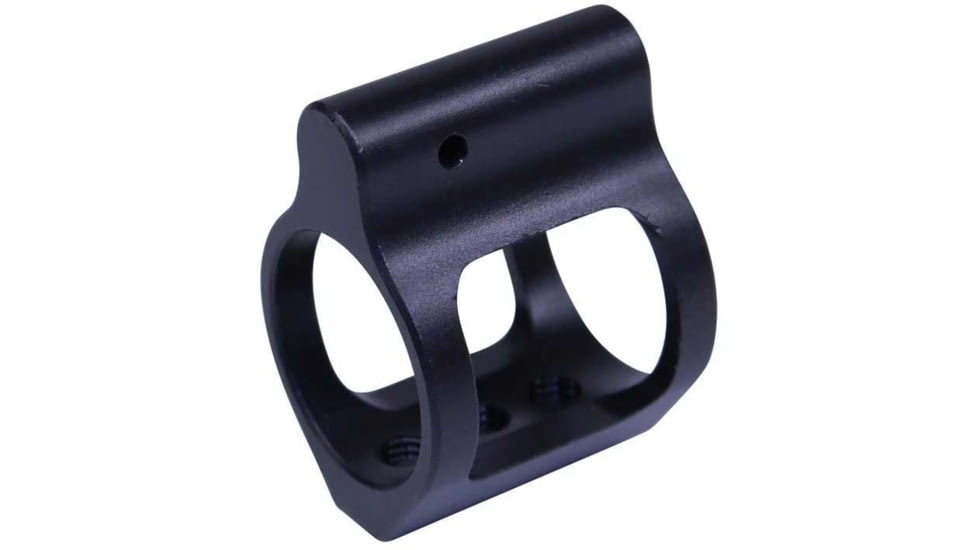 Guntec USA AR-15 Airlite Series Skeletonized Steel Low Profile Gas Block, Black Nitride, GT750SS-AL-N