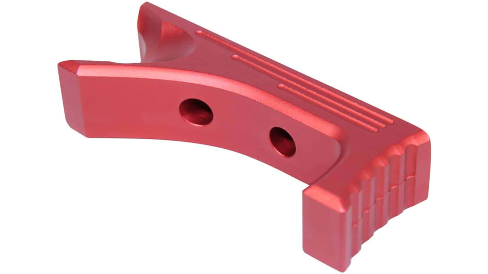 Guntec USA AR-15 Aluminum Angled Grip for M-LOK System, Gen 2, Anodized Red, ANGLEGRIP-MLK-G2-RED