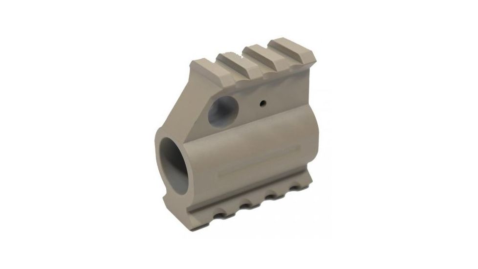 GUNTEC USA AR-15 Aluminum Rail Height Gas Block,Flat Dark Earth GT750R-E