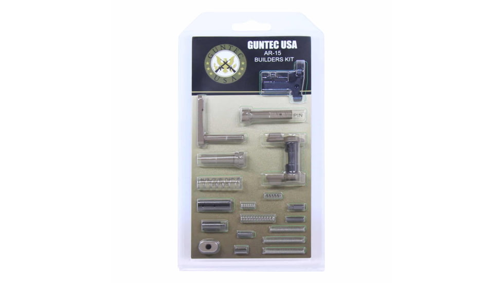 Guntec USA AR-15 Builders Kit w/Ambidextrous Safety, Cerakote FDE, BUILD-KIT-AMBI-FDE