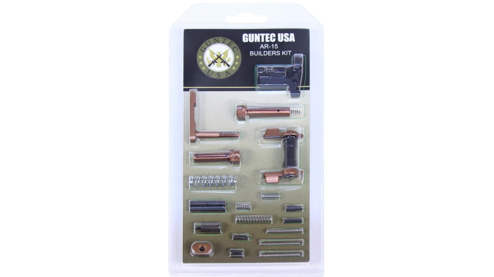 Guntec USA AR-15 Builders Kit w/Ambidextrous Safety, Bronze, BUILD-KIT-AMBI-BRZ