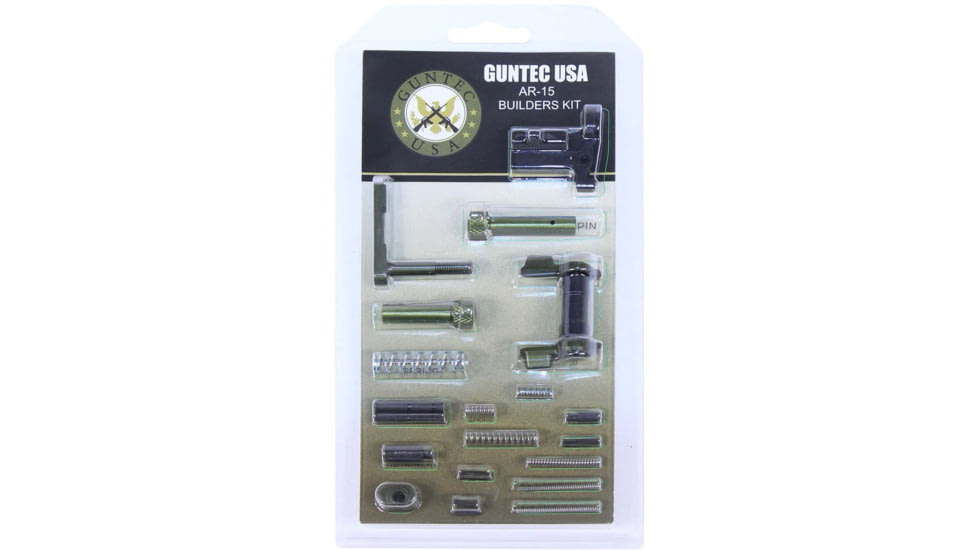 Guntec USA AR-15 BUILDERS KIT WITH AMBI SAFETY ANODIZED GREEN, ANODIZED GREEN, BUILD-KIT-AMBI-GREEN