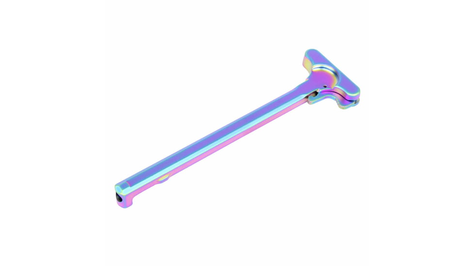 Guntec USA AR-15 Charging Handle, Matte Rainbow Pvd Coated, CHARGING-M-RPVD