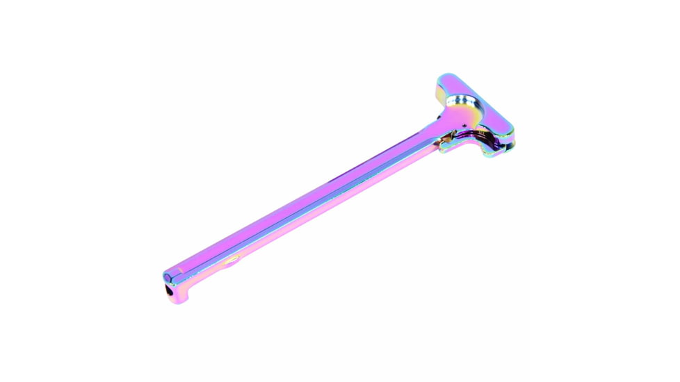 Guntec USA AR-15 Charging Handle, Rainbow PVD, CHARGING-RPVD