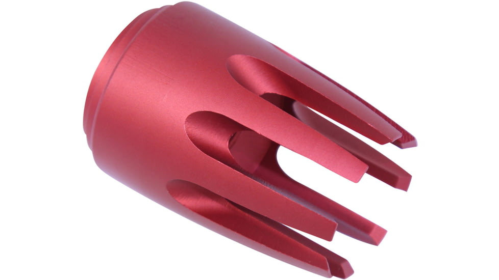 GUNTEC USA AR-15 Claw Multi-Prong Flash Hider, Red Anodized, AR-CLAW-RED