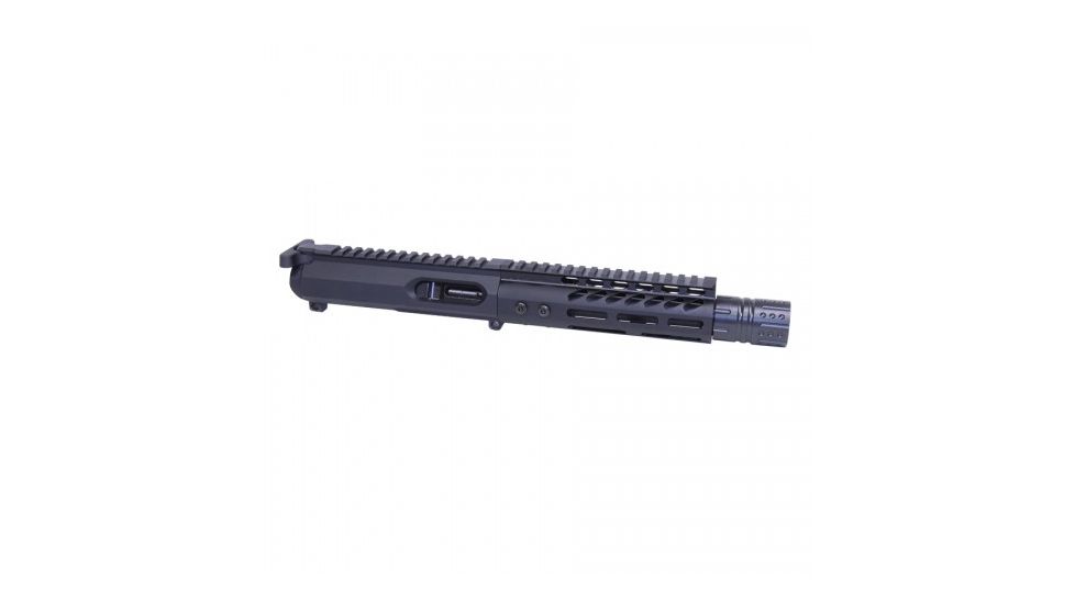Guntec USA AR-15 Complete 9mm Upper Receiver, Mil-Spec Charging Handle, 6.75 inch M-LOK Handguard, 7.5 inch Contour 4150 Barrel, 1-10 Twist, 1/2x36 Hellfire Muzzle Device, Black, 9MM-KIT-3