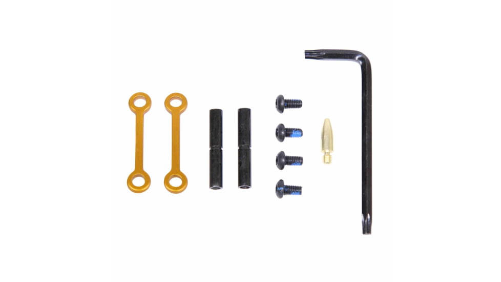 Guntec USA AR-15 Complete Anti-Rotation Trigger/Hammer Pin Set, Anodized Orange, GT-ARP-ORANGE