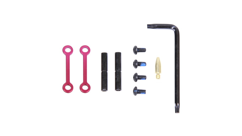 Guntec USA AR-15 Complete Anti-Rotation Trigger/Hammer Pin Set, Anodized Rose, GT-ARP-ROSE