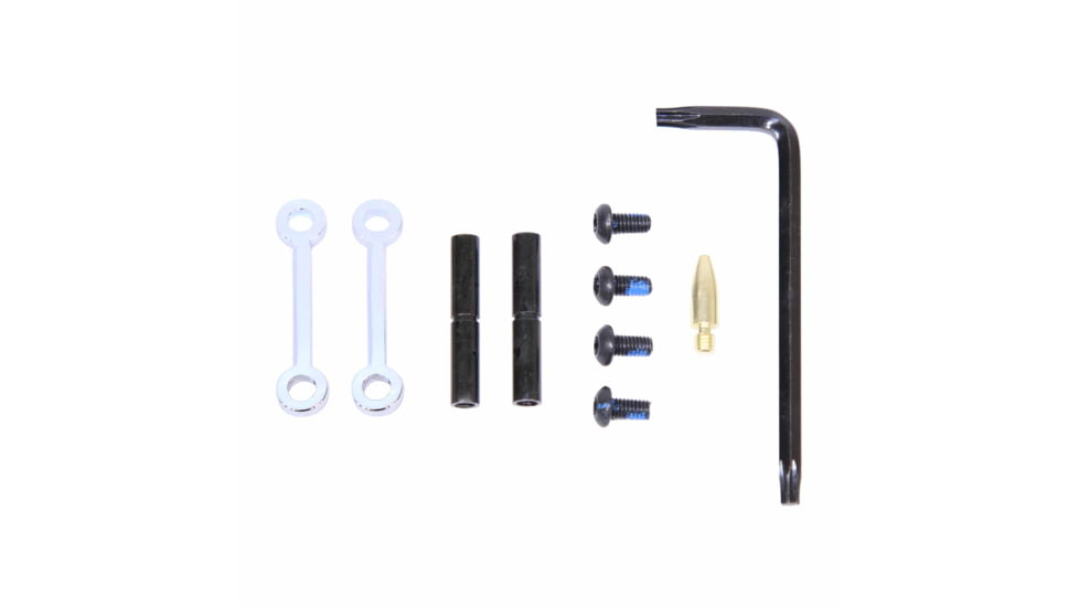 Guntec USA AR-15 Complete Anti-Rotation Trigger/Hammer Pin Set, Chrome, GT-ARP-C