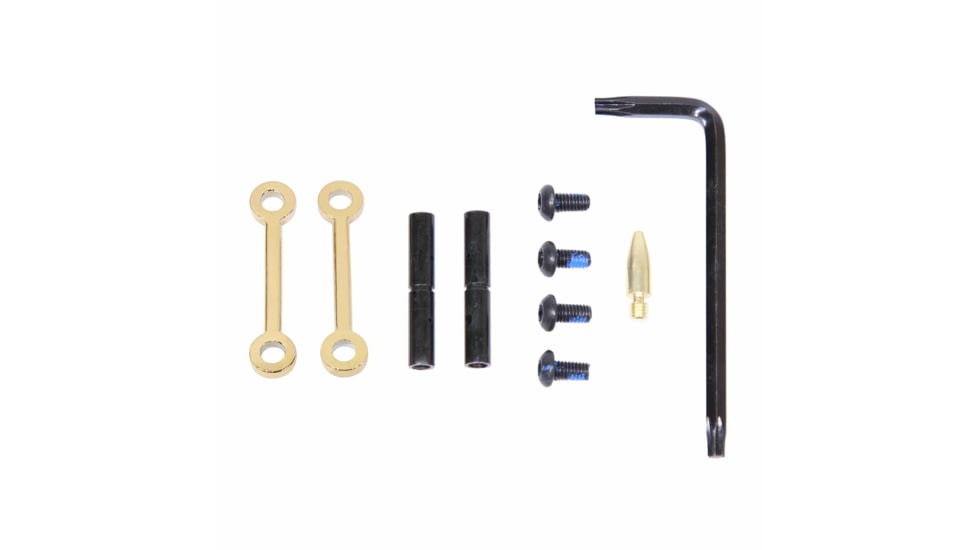 Guntec USA AR-15 Complete Anti-Rotation Trigger/Hammer Pin Set, Gold Plated, GT-ARP-GLD