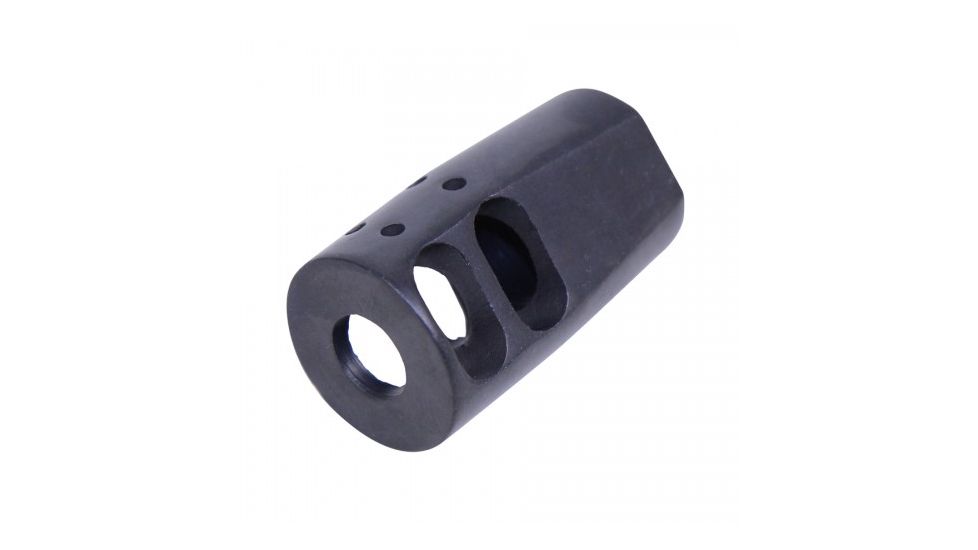 Guntec USA AR-15 CQB Micro Steel Compensator, 1/2x28 TPI, .223 Cal, Black Nitride, CQB-COMP