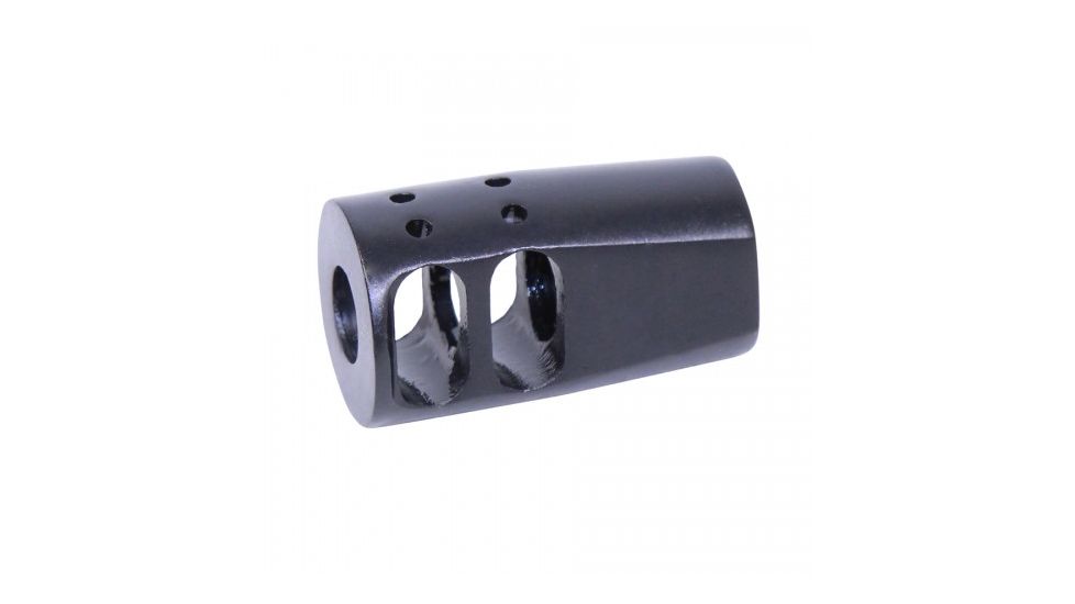 Guntec USA AR-15 CQB Micro Steel Compensator, 1/2x28 TPI, .223 Cal, Black Nitride, CQB-COMP