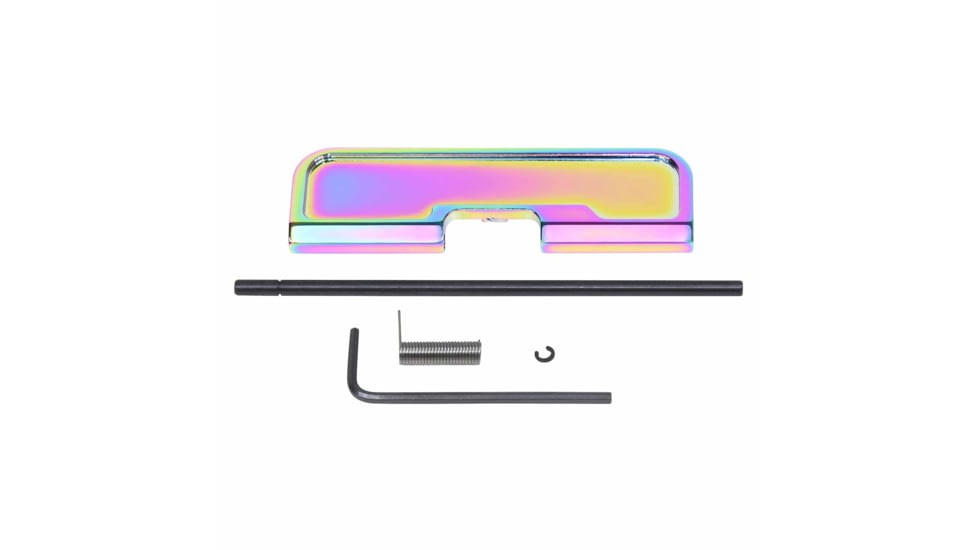 Guntec USA AR-15 Ejection Port Dust Cover Assembly, Gen 3, Rainbow Pvd, 223GATE-G3-RPVD