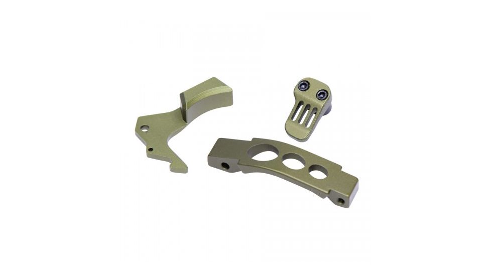 Guntec USA AR-15 Enhanced Accessory Kit, Anodized Green, GT-EAK-GREEN