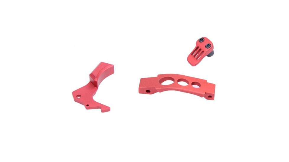 Guntec USA AR-15 Enhanced Accessory Kit, Anodized Red, GT-EAK-RED