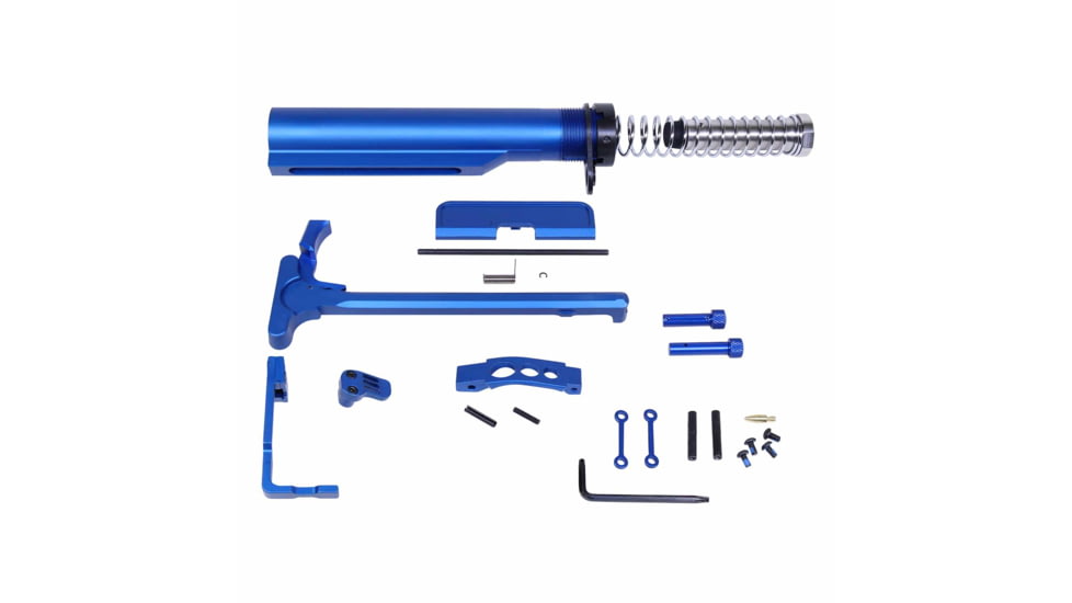 Guntec USA AR-15 Essentials Kit, Anodized Blue, EKIT-BLUE