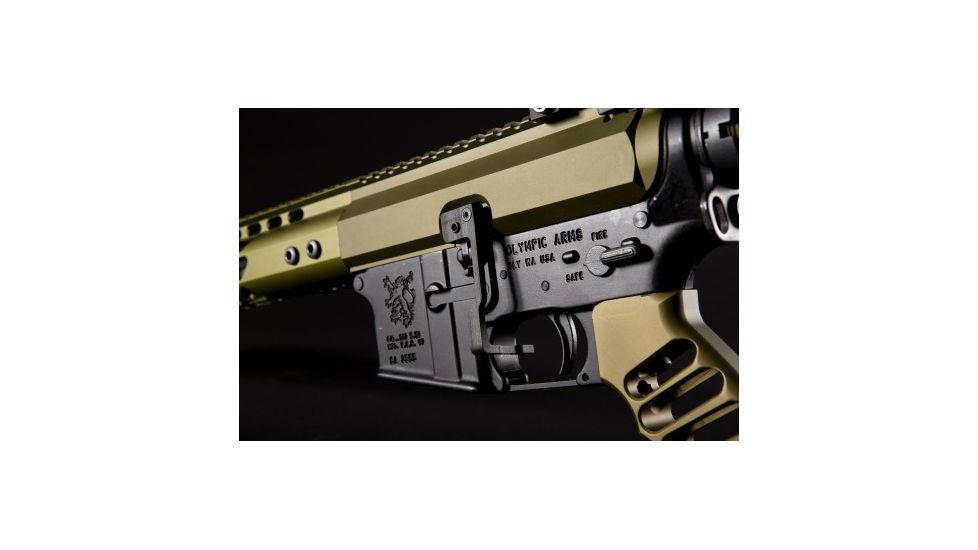 Guntec USA AR-15 Extended Bolt Catch Release, Black, GT-EBR