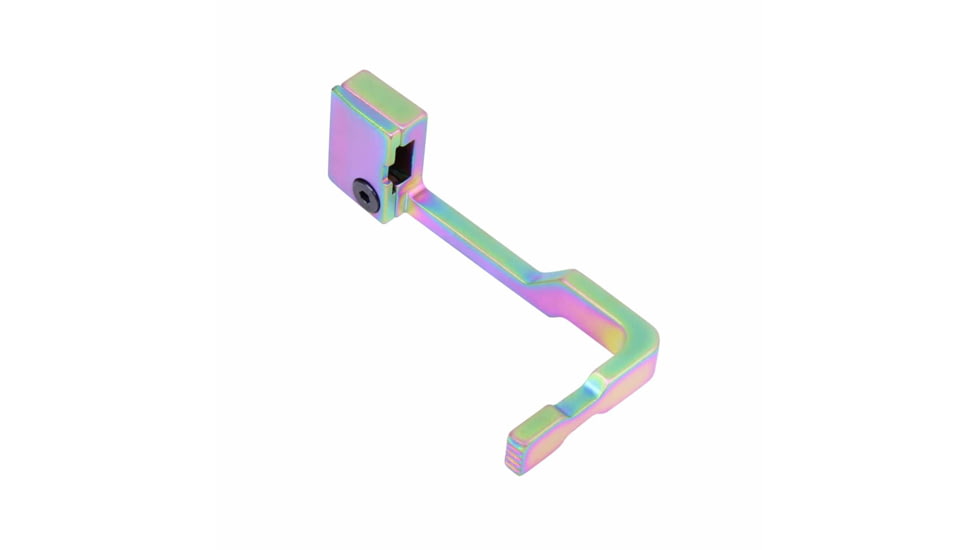 Guntec USA AR-15 Extended Bolt Catch Release, Matte Rainbow Pvd Coated, GT-EBR-M-RPVD