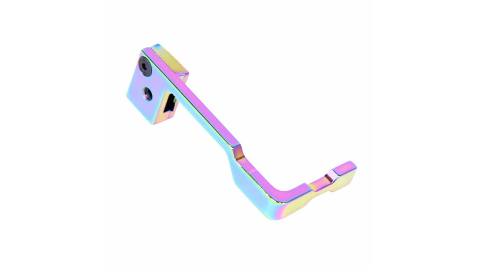 Guntec USA AR-15 Extended Bolt Catch Release, Rainbow Pvd, GT-EBR-RPVD
