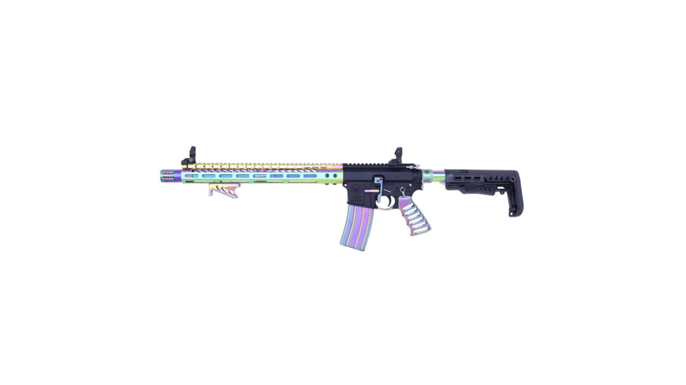 Guntec USA AR-15 Finishing Kit, Matte Rainbow Pvd Coated, AR-FINISHING-KIT-M-RPVD